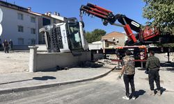 Sivas’ta beton mikseri kazası: Saniyelerle kurtuldu