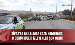 Sivas'ta Akılalmaz Kaza Kamerada