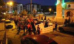 Sivas'ın O İlçesinde Tekbirler ve Sloganlarla Yürüdüler!