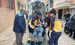 Bastığı yer çöktü, metrelerce aşağı savruldu