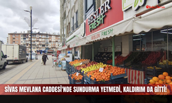 Sivas Mevlana Caddesi'nde Sundurma Yetmedi, Kaldırım da Gitti!