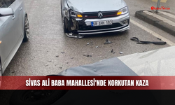 Sivas Ali Baba Mahallesi'nde korkutan kaza