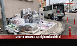 Sivas'ta bayram alışverişi sokağa döküldü