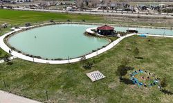 Sivas'ta Gölet Kenarında Dikkat Çeken Buluşma