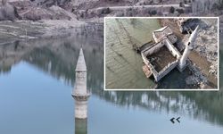 Pusat yine sular altında: Kuraklıkta ortaya çıkmıştı