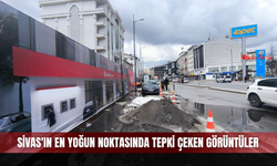 Sivas'ın en yoğun noktasında tepki çeken görüntüler