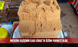 Mevsim geçişinin ilacı Sivas’ta üzüm pekmezi oldu