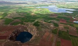 Sivas Kızılçan Gölü de doldu taştı