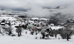 Sivas'ta Bahar Mevsiminde Yağan Kar Şaşırttı!