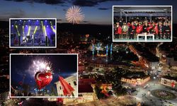 Sivas'ı konser ve havai fişek gösterisi büyüledi