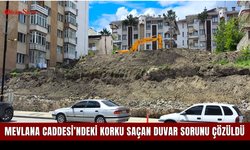 Mevlana Caddesi’ndeki korku saçan duvar sorunu çözüldü