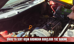 Sivas'ta sert kışın ardından araçlara yaz bakımı