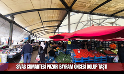 Sivas Cumartesi Pazarı Bayram Öncesi Dolup Taştı