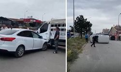 Sivas sanayisinde iki araç çarpıştı: 1 yaralı