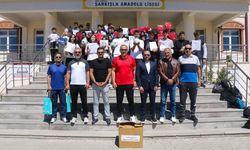 Şarkışla Anadolu Lisesi'ne spor malzemesi desteği