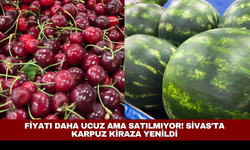 Fiyatı daha ucuz ama satılmıyor! Sivas'ta karpuz kiraza yenildi