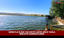 Doğayla iç içe yaz keyfi: Hafik Gölü yazla birlikte hareketlendi