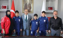 Balkan Şampiyonu Judoculardan İl Müdürü Şahin Ertem'e ziyaret