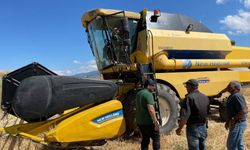 Suşehri'nde biçerdöver kontrolleri aralıksız sürüyor