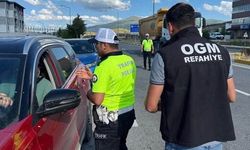 Sivas karayolunda sürücülere yangın bilgilendirmesi