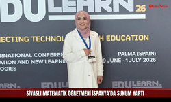 Sivaslı matematik öğretmeni İspanya'da sunum yaptı