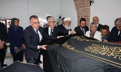 Sivas'ta Şems-i Sivasi'nin sanduka puşidesi değiştirildi