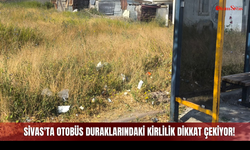 Sivas'ta otobüs duraklarındaki kirlilik dikkat çekiyor!