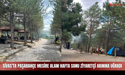 Sivas'ta Paşabahçe Mesire Alanı hafta sonu ziyaretçi akınına uğradı