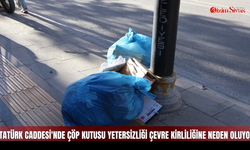 Atatürk Caddesi'nde Çöp Kutusu Yetersizliği Çevre Kirliliğine Neden Oluyor