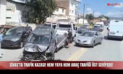 Sivas’ta Trafik Kazası! Hem Yaya Hem Araç Trafiği Üst Seviyede!