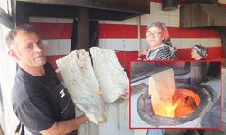 Ulaş'ta tandırda lavaş ekmeğine yoğun ilgi