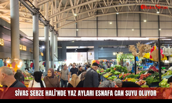 Sivas Sebze Hali’nde yaz ayları esnafa can suyu oluyor