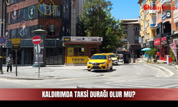 Kaldırımda taksi durağı olur mu?