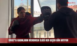 Sivas'ta kadınların Kickboksa ilgisi her geçen gün artıyor