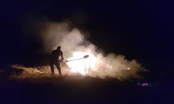 Sivas'ta Korkutan Yangın! Alevler Buğday Tarlasını Sardı