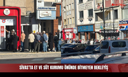 Sivas’ta Et ve Süt Kurumu Önünde Bitmeyen Bekleyiş