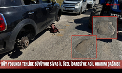 Sivas'ın O Köy Yolunda Tehlike Büyüyor! Sivas İl Özel İdaresi'ne Acil Onarım Çağrısı!