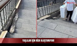 Koruma Demirlerine Tutunup Çıkan Yaşlılar İçin Risk Oluşturuyor!