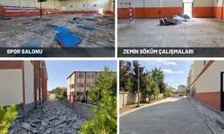 Sivas'ta üç okulda spor salonları ve çevre alanları yenileniyor