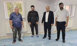 Ulaş'ta din görevlileri Kur'an kursu binasını gönüllü onardı