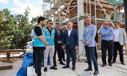 Sivas Ulu Cami Minaresi'nde bakım çalışmaları sürüyor