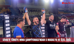 Sivas'a Türkiye MMA Şampiyonası'ndan 5 madalya ve özel ödül