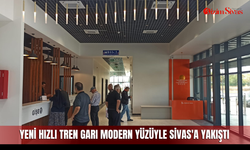 Yeni hızlı tren garı modern yüzüyle Sivas'a yakıştı