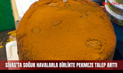 Sivas’ta soğuk havalarla birlikte pekmeze talep arttı