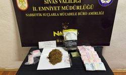 Sivas'ta narkotik operasyonunda 1 şüpheli tutuklandı