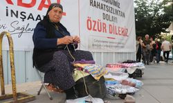 Sivas'ta geçimini 66 yıldır elişi ile yapıyor