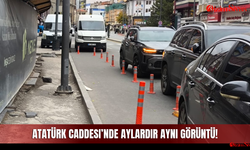 Atatürk Caddesi’nde aylardır aynı görüntü!