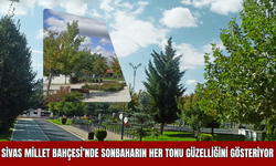 Sivas Millet Bahçesi’nde Sonbaharın Her Tonu Güzelliğini Gösteriyor