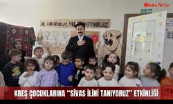 Kreş çocuklarına “Sivas İlini Tanıyoruz” etkinliği
