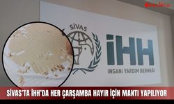 Sivas’ta İHH’da her çarşamba hayır için mantı yapılıyor